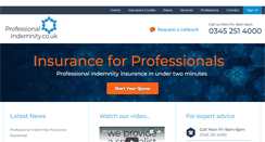 Desktop Screenshot of professionalindemnity.co.uk